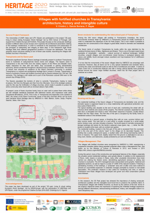Villages with Fortified Churches in Transylvania: Architecture, History and Intangible Culture - V. Cristini, L. García Soriano, F. Vegas