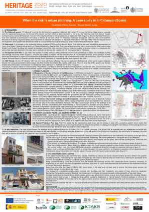 When the Risk is Urban Planning. A Case Study in Valencia (Spain)  - A. Guardiola-Víllora, L. Basset-Salom