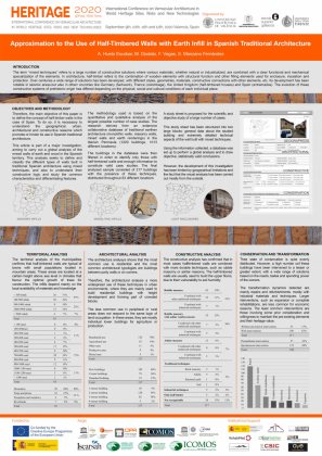 Approximation to the Use of Half-Timbered Walls with Earth Infill in Spanish Traditional Architecture - A. Hueto Escobar*, M. Diodato, F. Vegas, S. Manzano Fernández