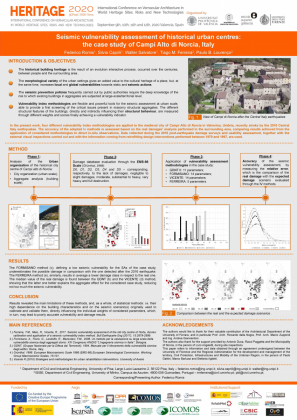 Seismic Vulnerability Assessment of Historical Urban Centers: The Case Study of Campi Alto di Norcia, Italia - F. Romis, S. Caprili, W. Salvatore, T. M. Ferreira, P. B. Lourenço
