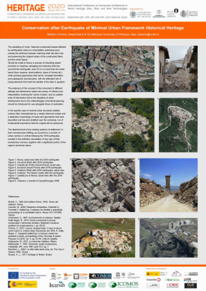 Conservation after Earthquake of Minimal Urban Framework Historical Heritage - S. D’Avino