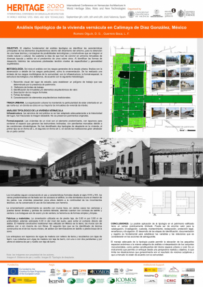 Adobe vernacular housing typological analysys in Calimaya de Díaz Gonzalez, State of Mexico - D. S. Romero Olguin, L.F. Guerrero Baca